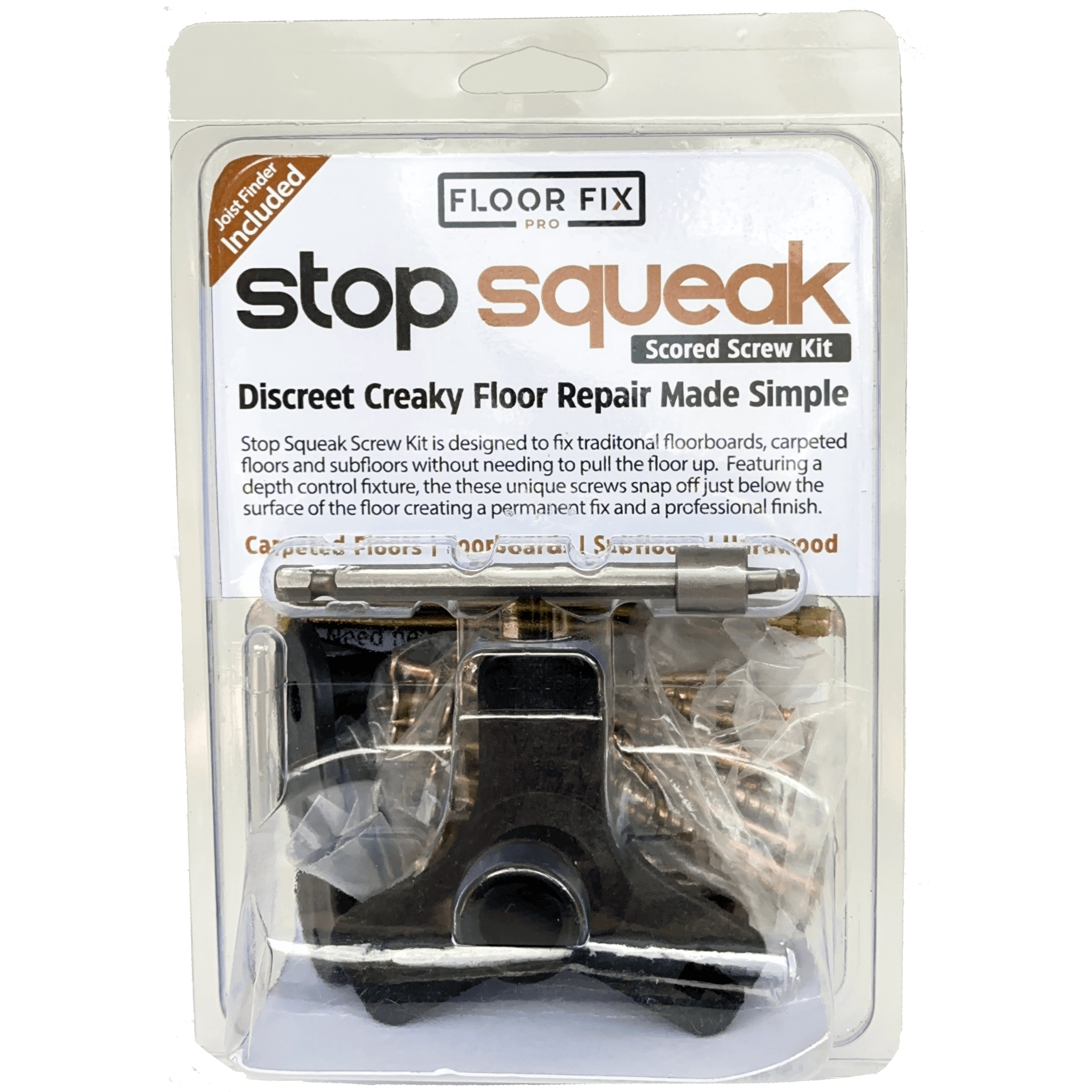 Fix Squeaky Floor Fast with Stop Squeak Repair Kit - Easy DIY Solution Fix Squeaky Floor Fast with Stop Squeak Repair Kit - Easy DIY Solution