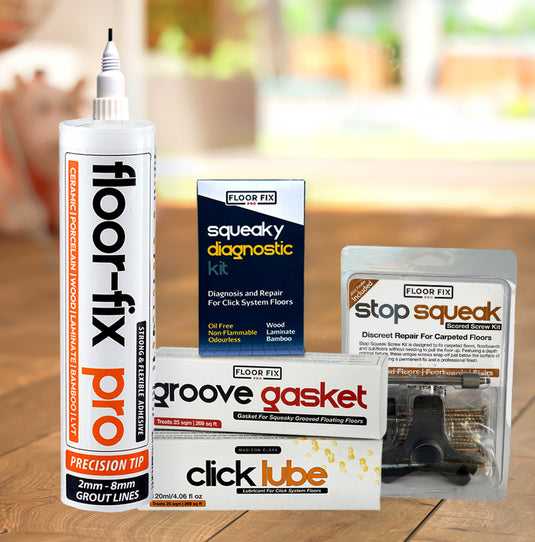  Floor-Fix Pro Product range for fixing all types of squeaky floors 