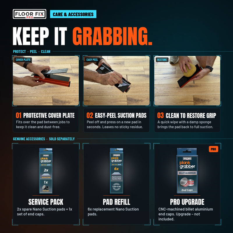Load image into Gallery viewer, Plank Grabber™ Floor Gap Fixer Tool — Includes Spare Suction Pad

