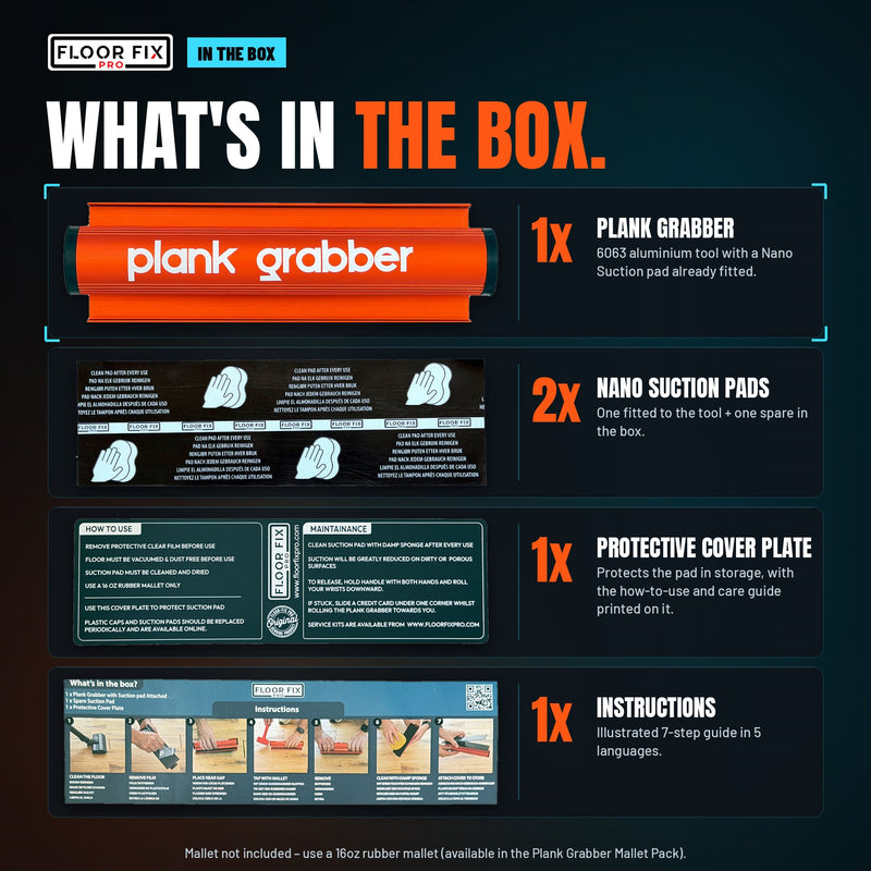 Load image into Gallery viewer, Plank Grabber™ Floor Gap Fixer Tool — Includes Spare Suction Pad
