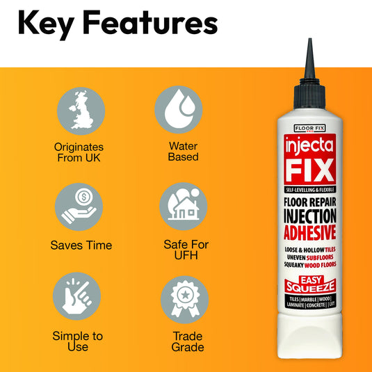Injectafix Easy Squeeze 300ml Extra Strength Bonding Adhesive with Easy Squeeze System - Floor Fix Pro Flooring Adhesives