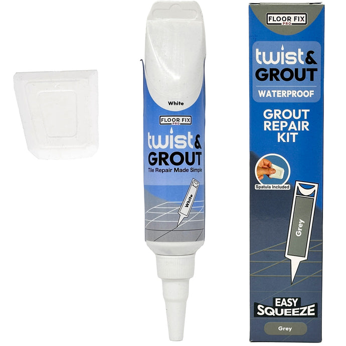 Twist & Grout  - Tile Grout Repair Kit - Floor Fix Pro Loose Tile & Hollow Floor Adhesive