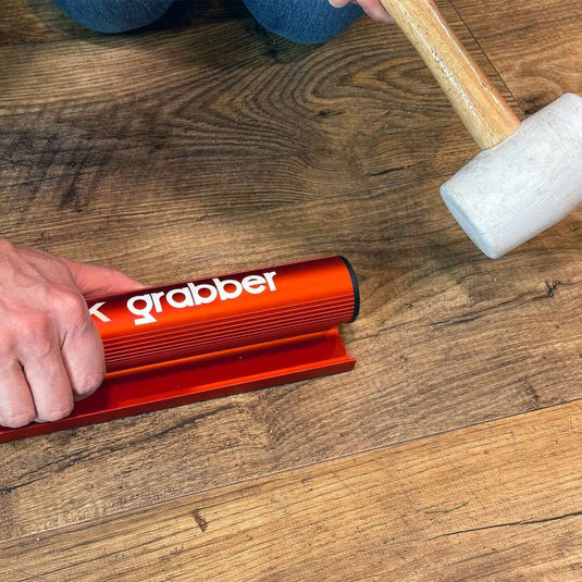 Floor Fix Pro Plank Grabber Plank Grabber is a tool for fixing gaps in floating floors. It features a "Magic Grip Strip" that sticks to the plank you want to move using nano-suction and without leaving any sticky residue. Plank Grabber can be used to fix
