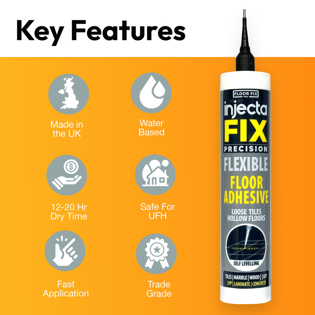 Fix a floor with Injectafix Precision -300ml | Fix for Loose Tiles