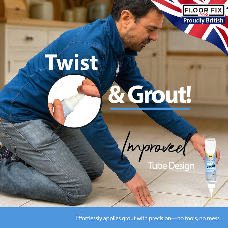 Load image into Gallery viewer, Twist &amp; Grout - Tile Grout Revive And Restore Kit - Floor Fix Pro Loose Tile &amp; Hollow Floor Adhesive
