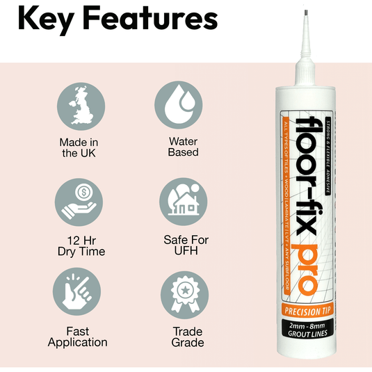 Features of floor-fix pro adhesive for loose tiles