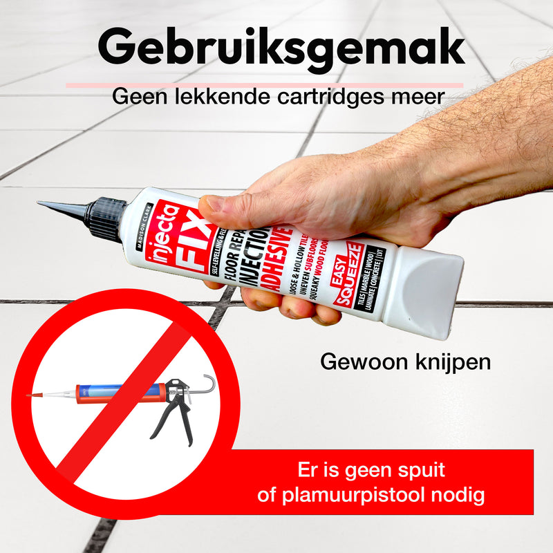 Indlæs billede i Gallery Viewer, Injectafix Easy Squeeze 300ml - Floor Fix Pro Loose Tile &amp; Hollow Floor Adhesive
