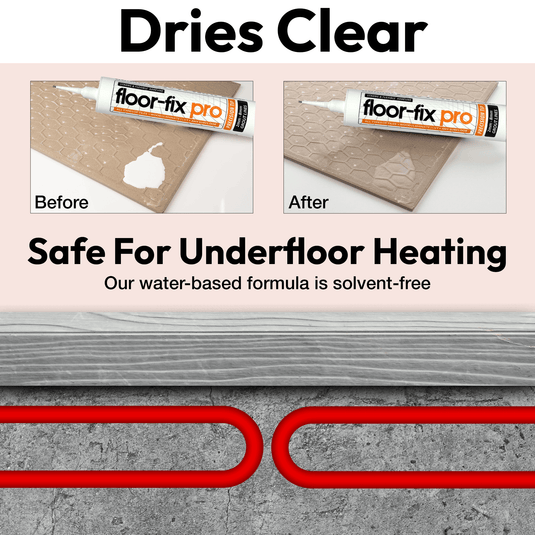 Floor-Fix Pro compatible with underfloor heating