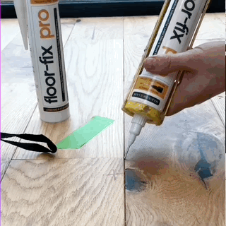 Laden Sie das Bild in Galerie -Viewer, Floor Fix Pro Floor-Fix Pro 300ml -Fix Loose Tiles &amp; Hollow Wood Floors Floor-Fix Pro is a super strength, low viscosity bonding adhesive for repairing loose or hollow tiles and creaky wood floors. To fix loose tiles simply drill a hole in the grout lines
