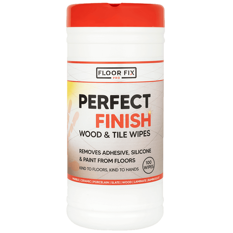 Last inn bildet i gallerivisningen, Floor Fix Pro Perfect Finish Wipes We designed these wipes speicifically for clearing up the excess from using Click Lube, Groove Gasket and Floor-Fix Pro. These wipes are tough on residue but kind to your hands. Contains 100 wipes. Perfect Finish Wipes W
